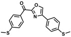 (对硫甲基苯基)(4-对硫甲基苯基恶唑基-2-)甲基酮/(4-sulfurmethylphenyl)(4-(4-sulfurmethyl phenyloxazol)-2-yl)methanone/22