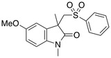 5-甲氧基-1,3-二甲基-3-((苯磺酰基)甲基)吲哚啉-2-酮/5-Methoxy-1,3-dimethyl-3-((phenylsulfonyl)methyl)indolin-2-one/ 15