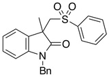 1-苄基-3-甲基-3-((苯磺酰基)甲基)吲哚啉-2-酮 /1-Benzyl-3-methyl-3-((phenylsulfonyl)methyl)indolin-2-one/ 1588429-88