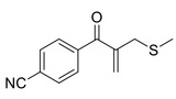 4-(2-甲基硫甲基)丙烯酰基苯腈/4-(2-(methylthiomethyl)acryloyl)benzonitrile/ 2104090-43-7/化学当当/易物当当