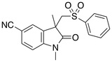 1,3-二甲基-2-氧代-3-((苯磺酰基)甲基)吲哚啉-5-腈/1,3-Dimethyl-2-oxo-3-((phenylsulfonyl)methyl)indoline-5-carbonitril