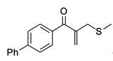 1-(1,1’-二苯基-4)-2-甲基硫甲基丙-2-烯-1-酮/1-([1,1'-biphenyl]-4-yl)-2-(methylthiomethyl)prop-2-en-1-one/ 210409
