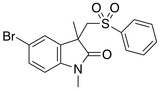5-溴-1,3-二甲基-3-((苯磺酰基)甲基)吲哚啉-2-酮/5-Bromo-1,3-dimethyl-3-((phenylsulfonyl)methyl)indolin-2-one/ 158842